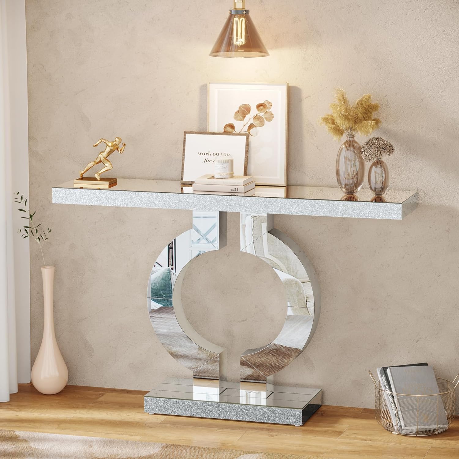 Tribesigns Table console miroi - Desk Setup Minimalist avis et prix