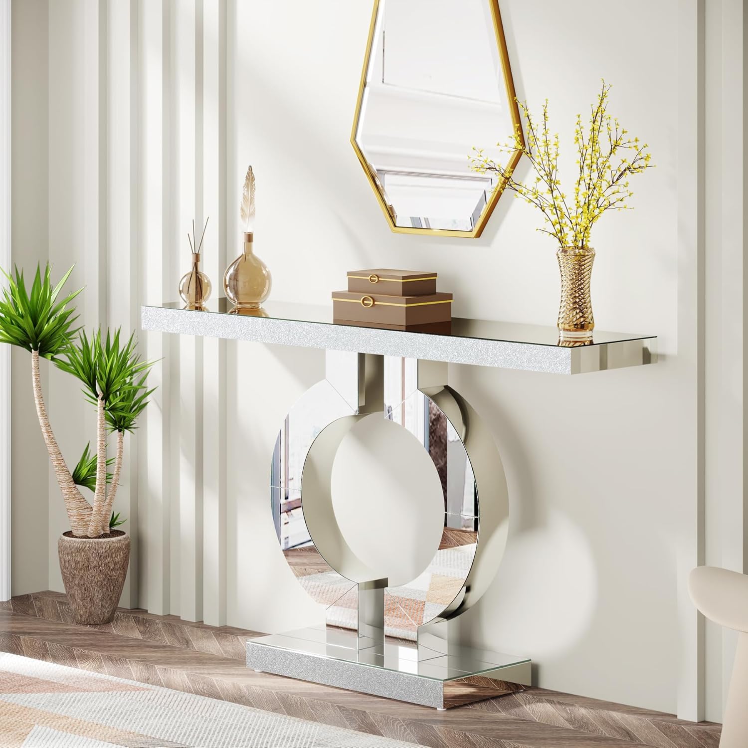 Tribesigns Table console miroi - Desk Setup Minimalist avis et prix